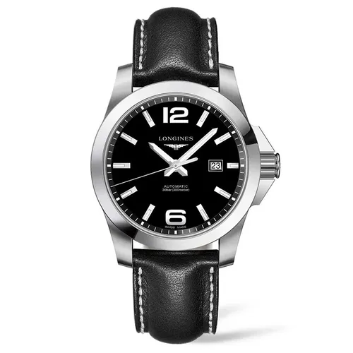 Đồng Hồ Nam Longines Conquest L3.778.4.58.3 Màu Đen Bạc - Đồng hồ - Vua Hàng Hiệu