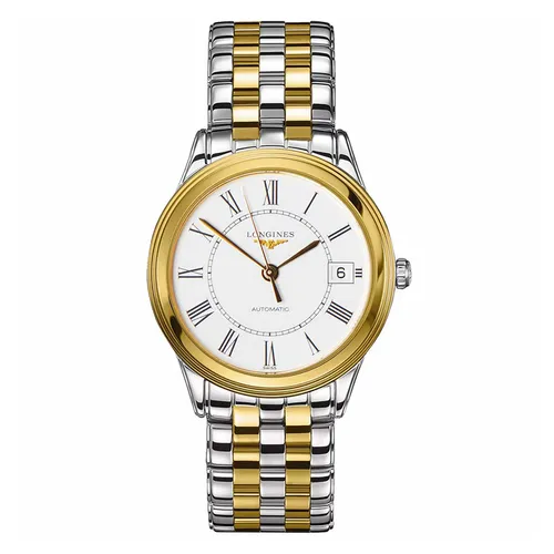 Đồng hồ Nam - Đồng Hồ Nam Longines Flagship L4.774.3.21.7 Màu Bạc Vàng - Vua Hàng Hiệu