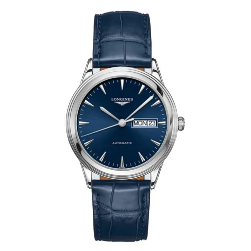 Đồng Hồ Nam Longines Flagship L4.899.4.92.2 Màu Xanh Navy Bạc