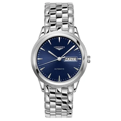 Đồng Hồ Nam Longines Flagship L4.899.4.92.6 Màu Bạc Xanh Navy