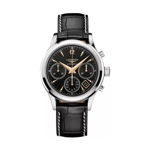 Đồng Hồ Nam Longines Heritage L2.750.4.56.0 Watch 41mm Màu Đen - Đồng hồ - Vua Hàng Hiệu