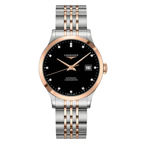 Đồng Hồ Nam Longines L2.820.5.57.7 Màu Bạc Đen - Đồng hồ - Vua Hàng Hiệu