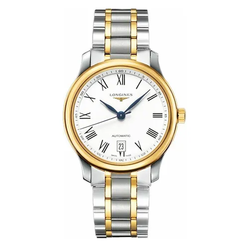 Đồng Hồ Nam Longines Master Watch L2.628.5.11.7 38.5mm Màu Vàng/Bạc - Đồng hồ - Vua Hàng Hiệu