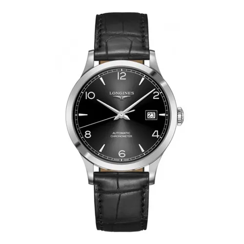Đồng Hồ Nam Longines Record Chronometer L2.821.4.56.2 Màu Đen Bạc - Đồng hồ - Vua Hàng Hiệu