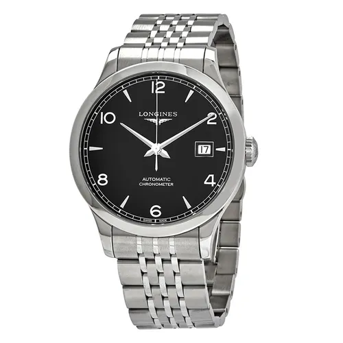 Đồng Hồ Nam Longines Record L2.820.4.56.6 Màu Bạc Đen - Đồng hồ - Vua Hàng Hiệu