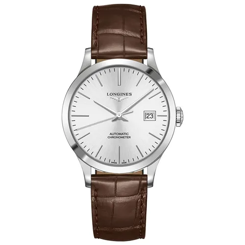 Đồng Hồ Nam Longines Record Watch L2.820.4.72.2 Màu Nâu Bạc - Đồng hồ - Vua Hàng Hiệu