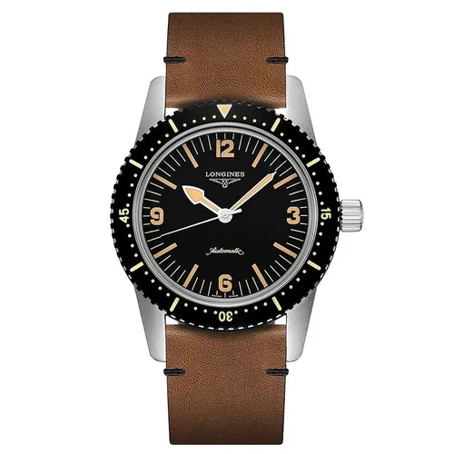 Đồng Hồ Nam Longines Skin Diver Automatic L2.822.4.56.2 Màu Nâu Đen