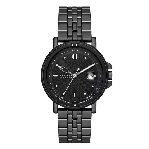 Đồng hồ - Đồng Hồ Nam Skagen Signatur Sport Three-Hand Date Midnight Stainless Steel Bracelet Watch SKW6920 Màu Đen - Vua Hàng Hiệu