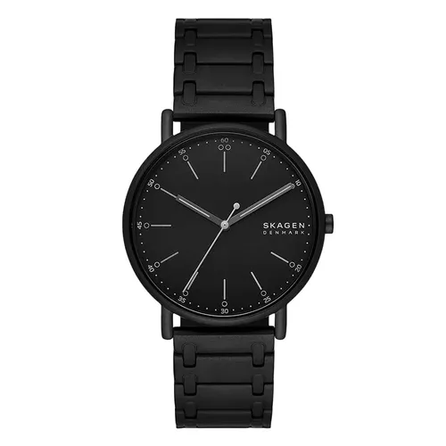 Đồng hồ - Đồng Hồ Nam Skagen Signatur Three-Hand Midnight Stainless Steel Bracelet Watch SKW6914 Màu Đen - Vua Hàng Hiệu