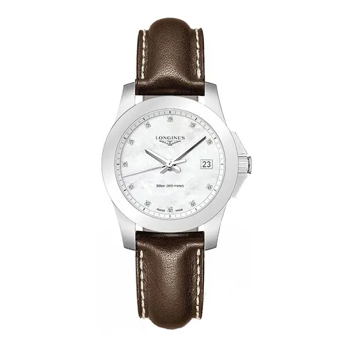 Đồng hồ - Đồng Hồ Nữ Longines Conquest Classic L3.377.4.87.5 Màu Nâu - Vua Hàng Hiệu