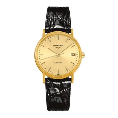Đồng hồ - Đồng Hồ Nữ Longines Presence Automatic L4.821.2.32.2 Màu Đen Vàng - Vua Hàng Hiệu