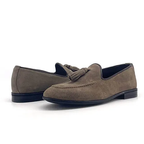 Giày Lười Nam Duca Di Morrone ASCANIO-CAM_TORTORA_TORTORA Màu Nâu Size 40 - Giày - Vua Hàng Hiệu