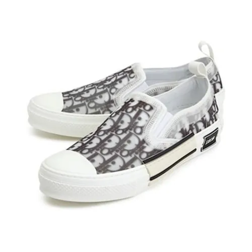 Giày Giày Slip On - Giày Slip On Dior Logo Oblique 3SN26Y Màu Trắng Đen Size 40 - Vua Hàng Hiệu