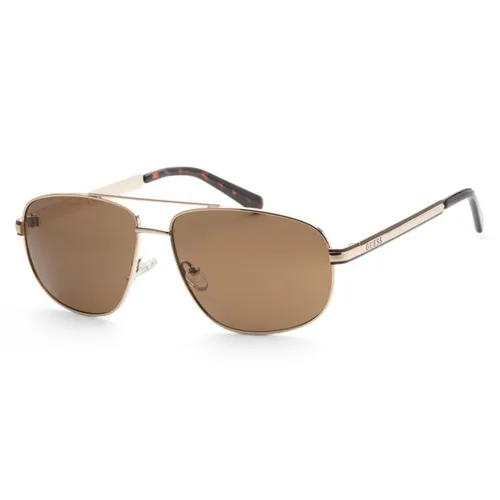 Kính Mát Nam Guess 60mm Gold Sunglasses GF0244-32E Màu Nâu Vàng - Kính mắt - Vua Hàng Hiệu
