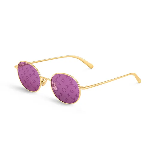 Kính mắt Louis Vuitton - Kính Mát Louis Vuitton LV Bright Round Sunglasses Z2429U Màu Hồng Tím - Vua Hàng Hiệu
