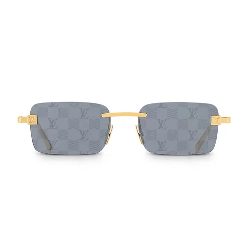 Kính Mát Louis Vuitton LV Pure Low Square Sunglasses Z2194U Màu Đen Vàng