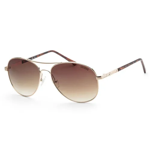 Kính mắt - Kính Mát Nữ Guess 60mm Gold Sunglasses GF0295-33F Màu Nâu Vàng - Vua Hàng Hiệu