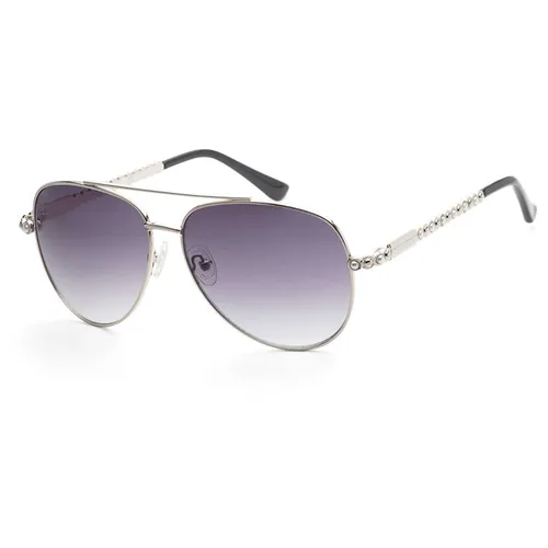 Kính mắt - Kính Mát Nữ Guess GF0356-10B-59 Sunglasses Nickeltin Màu Xám Bạc - Vua Hàng Hiệu