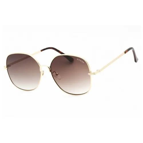 Kính mắt - Kính Mát Nữ Guess GF0385-32F-61 Sunglasses Màu Nâu Vàng - Vua Hàng Hiệu