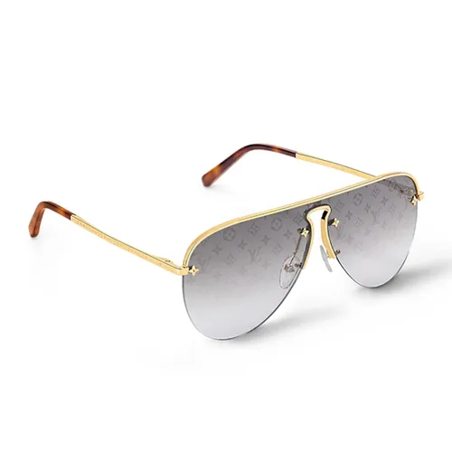 Kính mắt Louis Vuitton - Kính Mát Nữ Louis Vuitton LV Grease Mask Glasses Z1469U Màu Bạc Vàng - Vua Hàng Hiệu