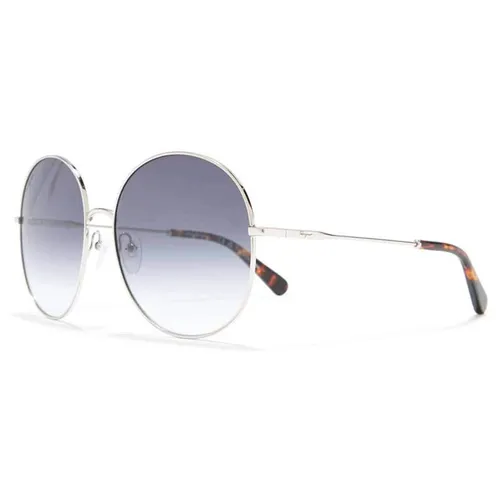 Kính Mát Nữ Salvatore Ferragamo Fashion 60mm Gold Black Sunglasses SF299S 041 60 Màu Xanh Bạc