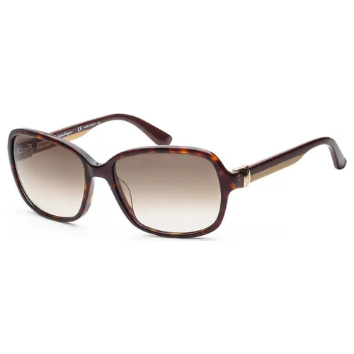 Kính Mát Nữ Salvatore Ferragamo SF606S-214 Fashion 58mm Tortoise Sunglasses Phối Màu