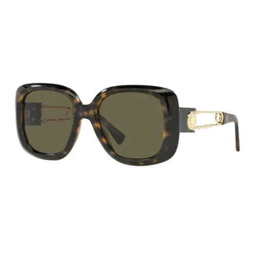 Kính Mát Nữ Versace Square Sunglasses 0VE4411 108/3 54 Màu Nâu Havana - Kính mắt - Vua Hàng Hiệu