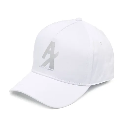 Mũ nón Armani Exchange - Mũ Armani Exchange Logo Print Detail Baseball Cap Màu Trắng - Vua Hàng Hiệu