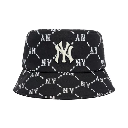 Mũ nón - Mũ MLB Bucket Hat Monogram New York Yankees 3AHTM032N-50BKS Màu Đen Size 57 - Vua Hàng Hiệu