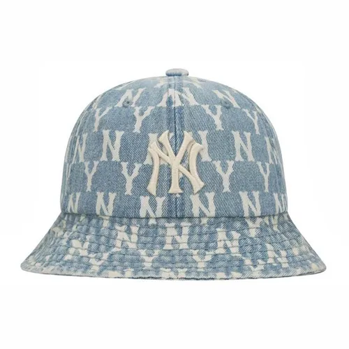 Mũ Nữ MLB Monogram Denim Domehat New York Yankees 32CPHM011-50U Màu Xanh Nhạt