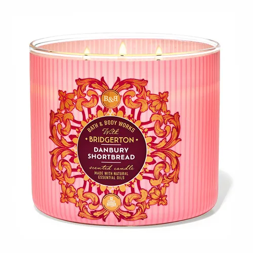Nến Thơm Bath & Body Works Danbury Shortbread 3-Wick Candle 411g - Nến thơm - Vua Hàng Hiệu