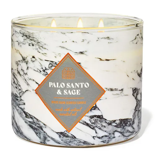 Nến thơm - Nến Thơm Bath & Body Works Palo Santo & Sage 411g - Vua Hàng Hiệu