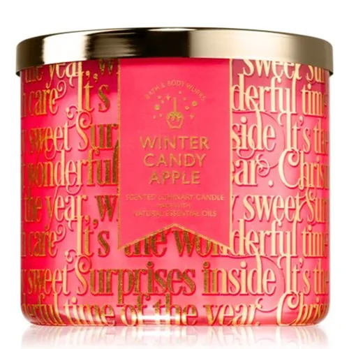 Nến thơm Bath & Body Works - Nến Thơm Bath & Body Works Winter Candy Apple 411g - Vua Hàng Hiệu