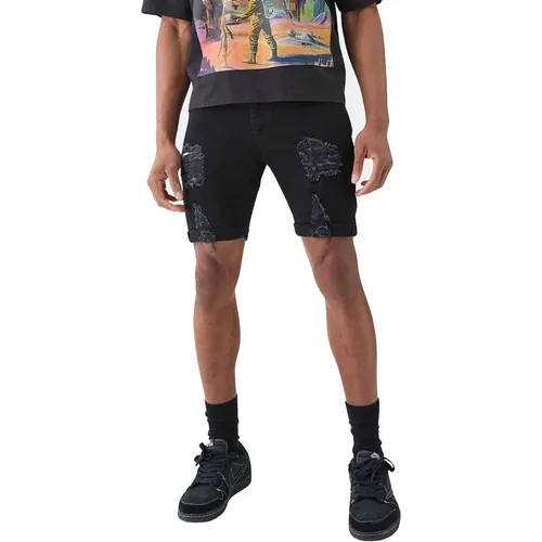 Boohooman - Quần Short Nam Boohooman BMM73531 Màu Đen Size 30 - Vua Hàng Hiệu