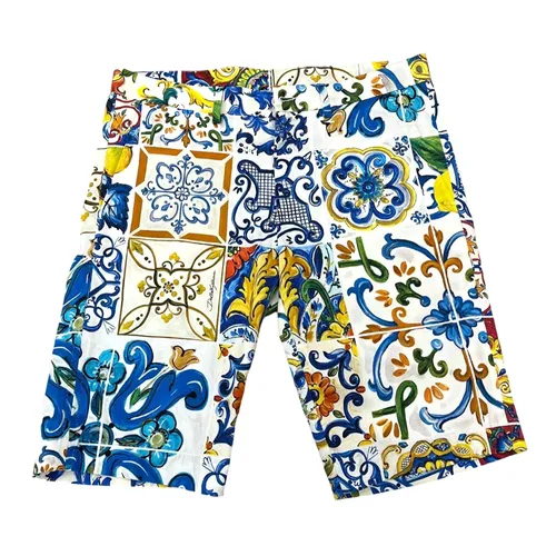 Thời trang - Quần Short Nam Dolce & Gabbana D&G Họa Tiết GY6GMT FSFG9 HAP63 Phối Màu Size 46 - Vua Hàng Hiệu
