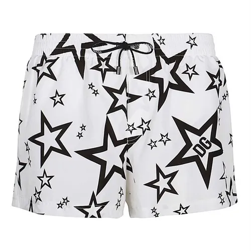 Quần Short Nam Dolce & Gabbana D&G M4A13T HSMH Màu Trắng Họa Tiết Size 5 - Thời trang - Vua Hàng Hiệu