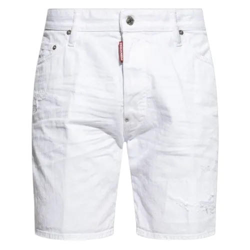 DSquared2 Quần shorts - Quần Short Nam Dsquared2 White Marine S71MU0799 STN833 100 Màu Trắng Size 46 - Vua Hàng Hiệu