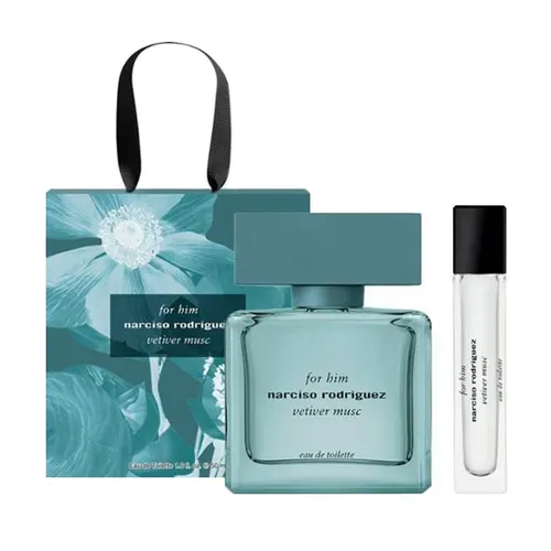 Set Nước Hoa Nam Narciso Rodriguez Vetiver Musc For Him EDT 50ml + 10ml