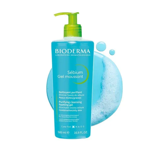 Sữa Rửa Mặt - Sữa Rửa Mặt Dạng Gel Cho Da Dầu Và Hỗ Hợp Bioderma Sébium Gel Moussant 500ml - Vua Hàng Hiệu