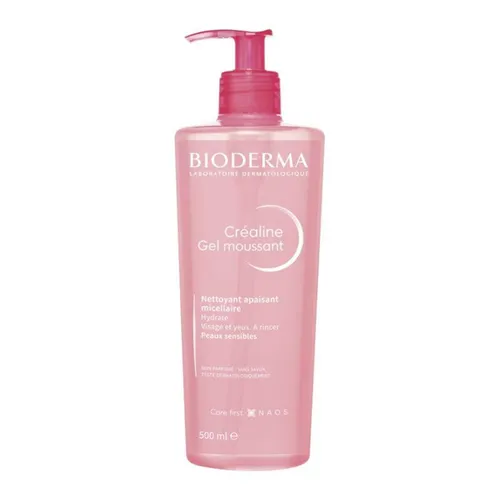 Sữa Rửa Mặt Da nhạy cảm - Sữa Rửa Mặt Dạng Gel Cho Da Nhạy Cảm Bioderma Créaline Gel Moussant 500ml - Vua Hàng Hiệu