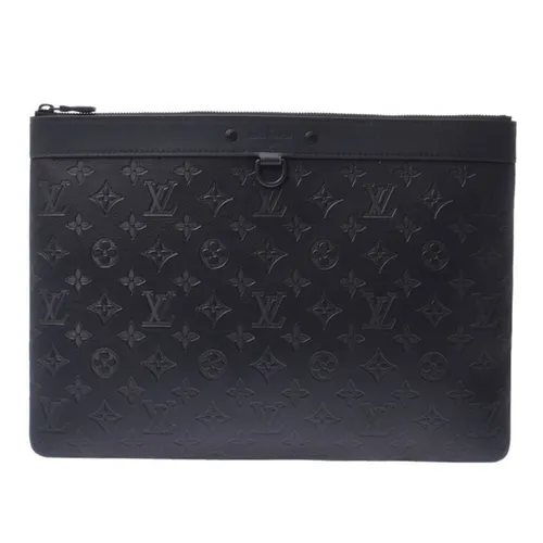 Túi xách - Túi Cầm Tay Nam Louis Vuitton LV Pochette Discovery Monogram Grey M62903 Màu Xám Đen - Vua Hàng Hiệu
