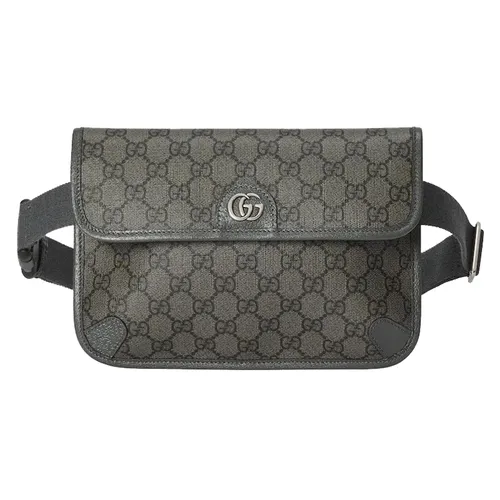 Túi xách - Túi Đeo Chéo Nam Gucci Ophidia GG Belt Bag Màu Xám - Vua Hàng Hiệu