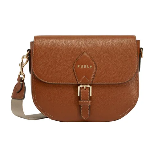 Túi xách Furla Túi đeo chéo - Túi Đeo Chéo Nữ Furla Urania Cognac H Crossbody S Màu Nâu - Vua Hàng Hiệu