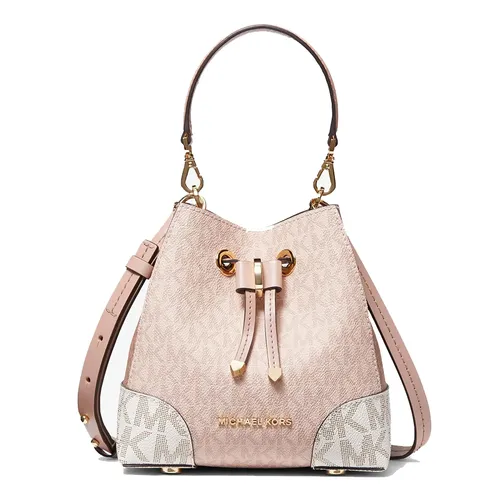 Túi Đeo Chéo Nữ Michael Kors MK Mercer Gallery Multicolor Extra Small Presbyopia Bucket Bag 32S0GZ5C0V-641 Màu Hồng - Túi xách - Vua Hàng Hiệu