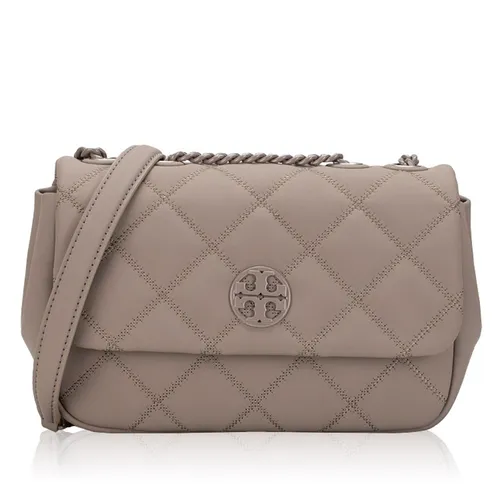 Túi Đeo Chéo Nữ Tory Burch Willa Matte Small Shoulder Bag Gray Heron Màu Xám