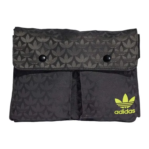 Túi Đeo Hông Nữ Adidas Mini Monogram Ba Lá Jacquard II3415 Màu Đen - Túi xách - Vua Hàng Hiệu