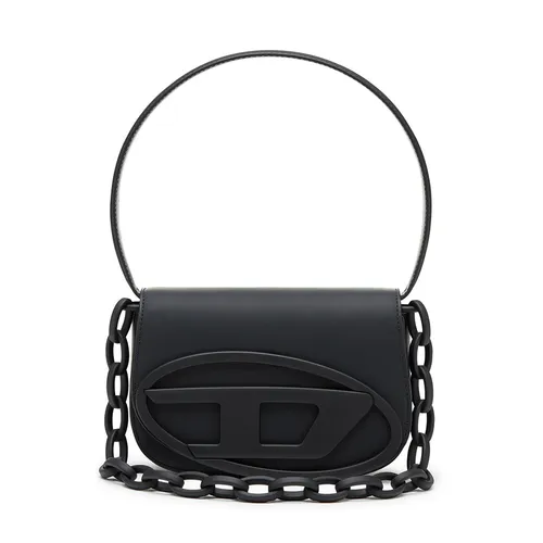 Túi xách Diesel - Túi Đeo Vai Nữ Diesel 1DR-Iconic Shoulder Bag In Matte Leather X08396P6248 Màu Đen - Vua Hàng Hiệu