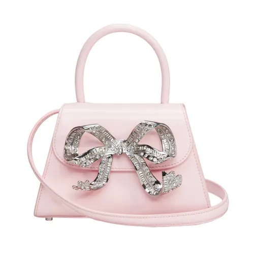 Self-Portrait - Túi Xách Tay Nữ Self-Portrait The Bow Mini In Pink With Diamanté Màu Hồng Nhạt - Vua Hàng Hiệu