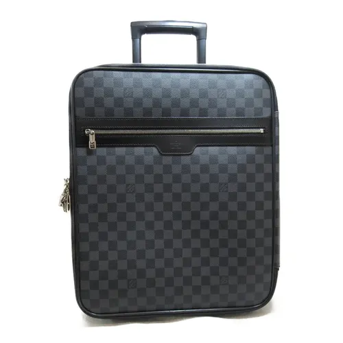 Túi xách Hàng Hiệu Used - Vali Louis Vuitton LV Pegase 45 Travel Trolley Suitcase Bag N23302 Màu Xám Đen - Vua Hàng Hiệu