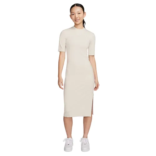 Thời trang Nike Váy suông - Váy Suông Nữ Nike Sportswear Essential Midi Dress DV7879-104 Màu Trắng Kem Size S - Vua Hàng Hiệu